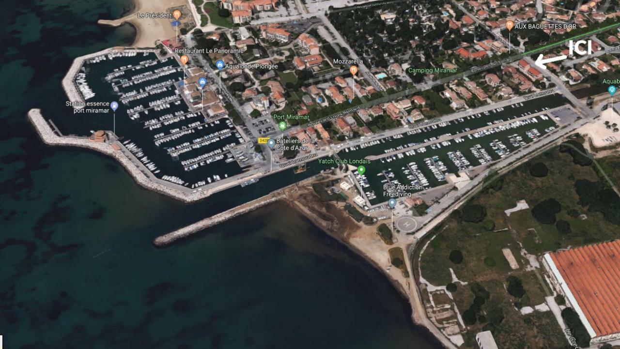 Studio Mezzanine Vue Port Et Mer La Londe-les-Maures Exterior foto